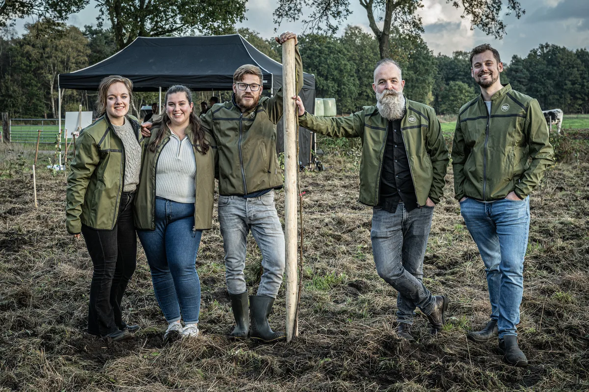 The Greenzeen team at the tree-planting event in November 2022.